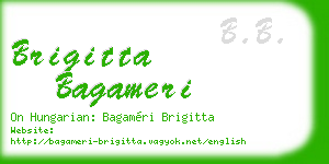 brigitta bagameri business card