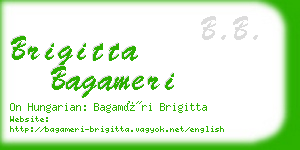 brigitta bagameri business card